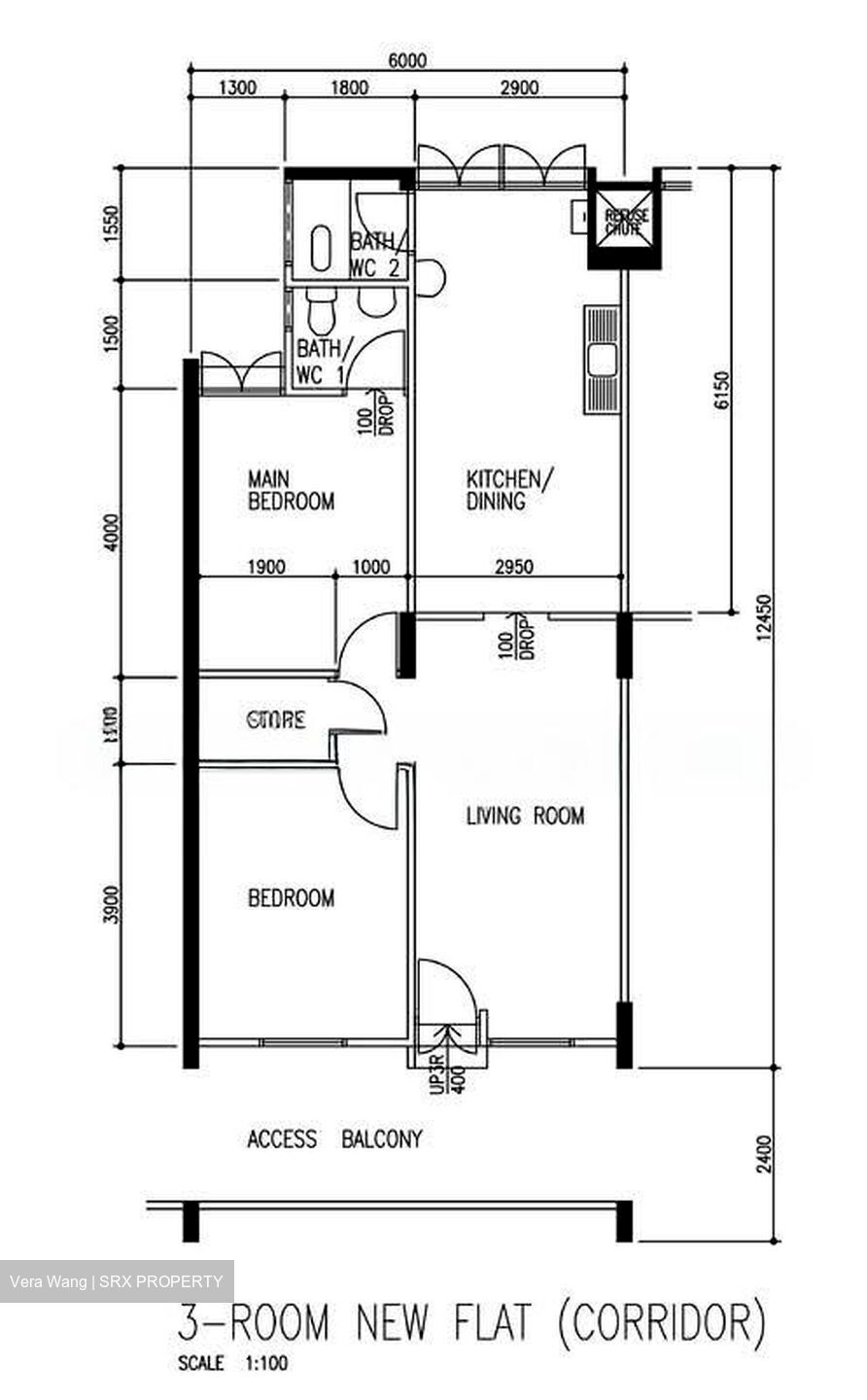 Blk 346 Clementi Avenue 5 (Clementi), HDB 3 Rooms #552031021